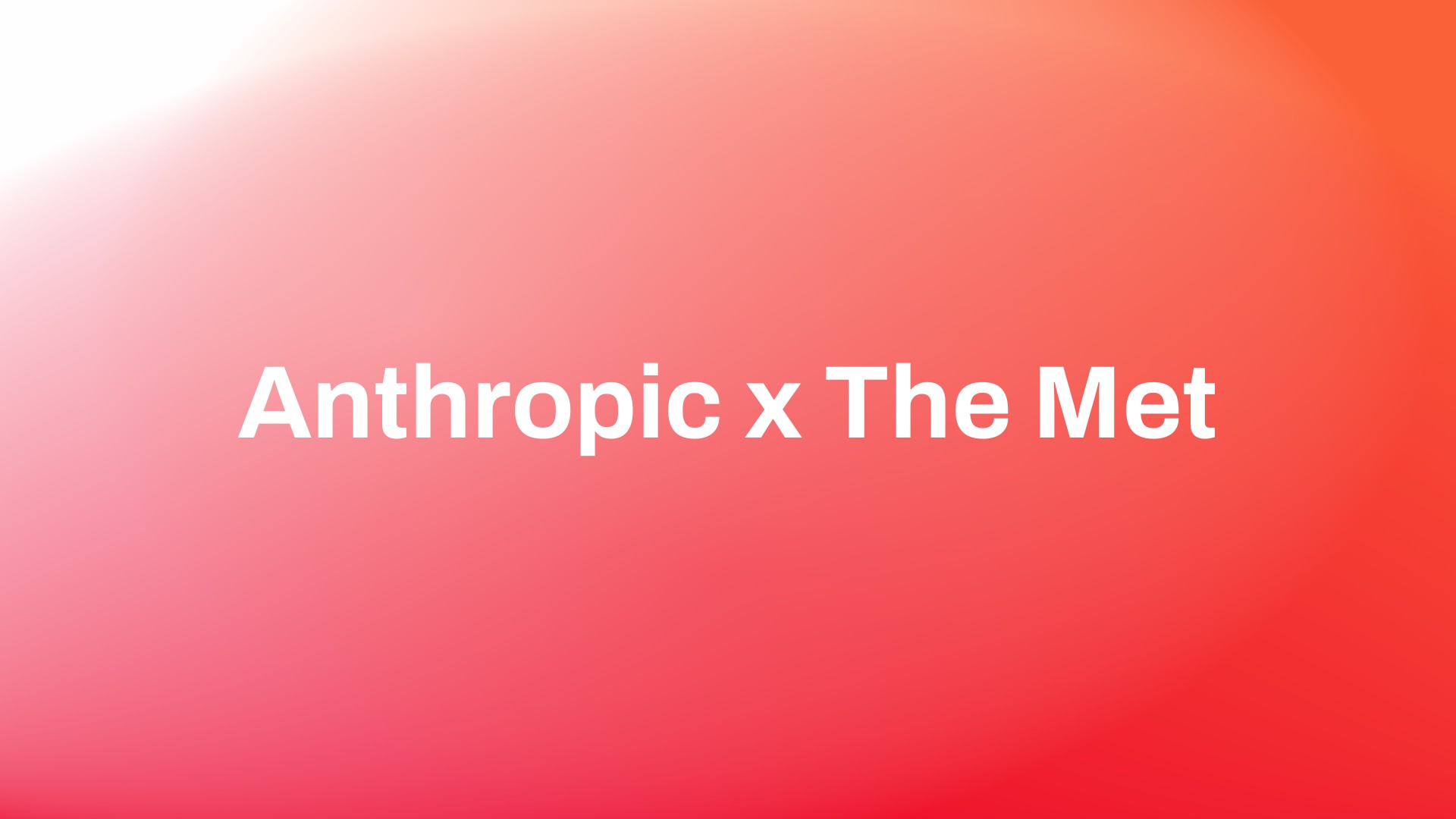 Anthropic x The Met gradient